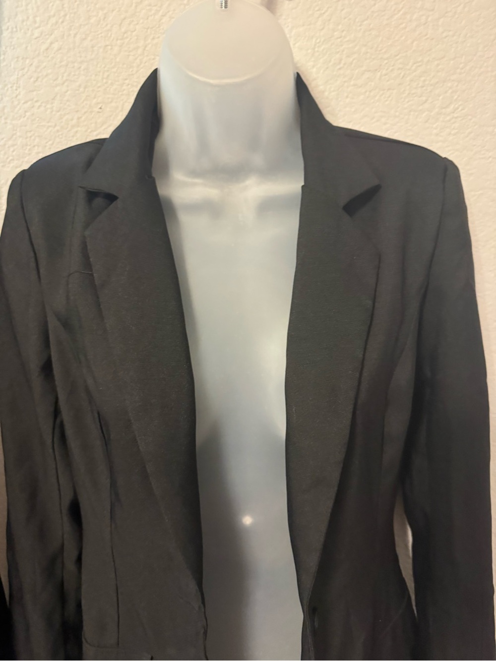 PrettyLittleThing Black Open Front Women's Blazer